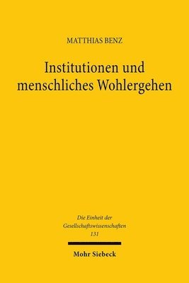 Institutionen und menschliches Wohlergehen