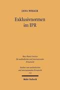 Exklusivnormen im IPR