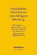 Festschrift fr Horst Konzen zum siebzigsten Geburtstag