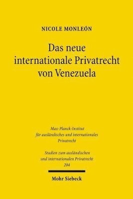 Das neue internationale Privatrecht von Venezuela