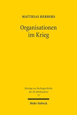 Matthias Herbers - Organisationen im Krieg, Häftad. Tillgänglighet: Tillfälligt slut