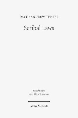 David Andrew Teeter - Scribal Laws, Inbunden