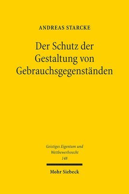 Der Schutz der Gestaltung von Gebrauchsgegenständen