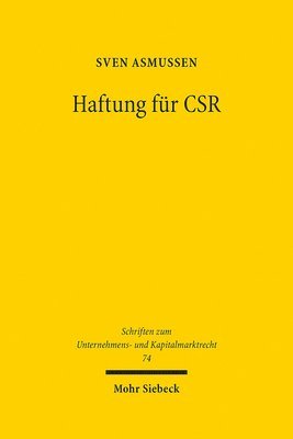 Sven Asmussen - Haftung für CSR, Inbunden