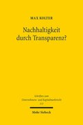 Nachhaltigkeit durch Transparenz?