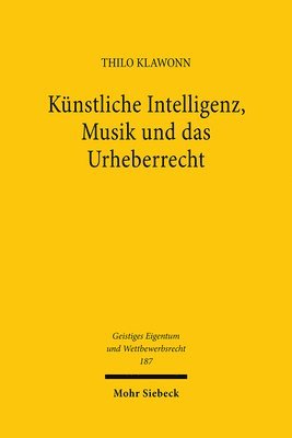 Künstliche Intelligenz, Musik und das Urheberrecht