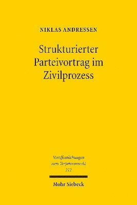 Niklas Andressen - Strukturierter Parteivortrag im Zivilprozess, Häftad