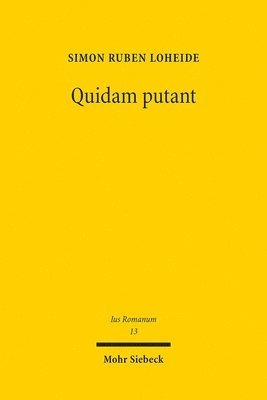 Simon Ruben Loheide - Quidam putant, Häftad. Tillgänglighet: Tillfälligt slut