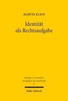 Marvin Klein - Identität als Rechtsaufgabe, Inbunden