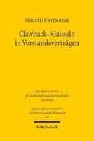 Clawback-Klauseln in Vorstandsverträgen