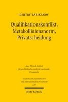 Dmitry Tarikanov - Qualifikationskonflikt, Metakollisionsnorm, Privatscheidung, Häftad
