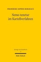 Frederike Sophie Berghaus - Nemo tenetur im Kartellverfahren, Häftad