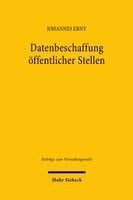Johannes Erny - Datenbeschaffung öffentlicher Stellen, Häftad. Tillgänglighet: Kommande