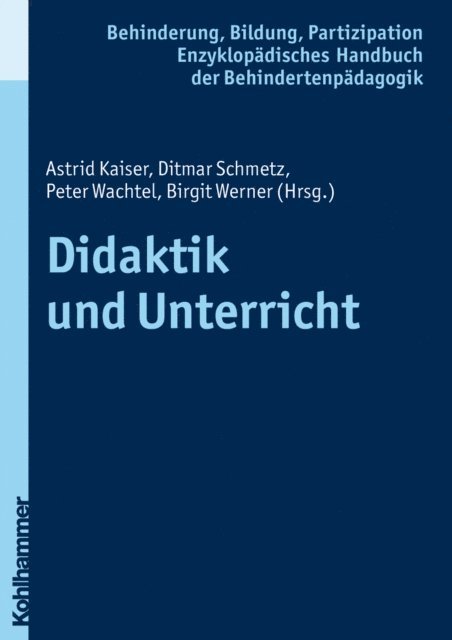 Birgit Werner, Peter Wachtel, Ditmar Schmetz, Astrid Kaiser - Didaktik und Unterricht, E-bok