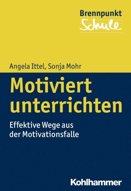 Angela Ittel, Sonja Mohr - Motiviert unterrichten, E-bok