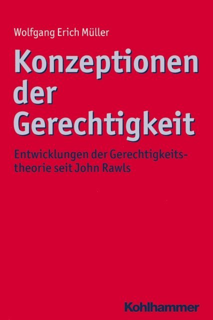 Wolfgang Erich Muller - Konzeptionen der Gerechtigkeit, E-bok