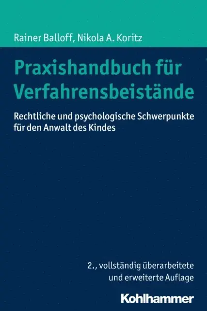 Nikola Koritz, Rainer Balloff - Praxishandbuch für Verfahrensbeistände, E-bok. Tillgänglighet: Lägg i varukorg