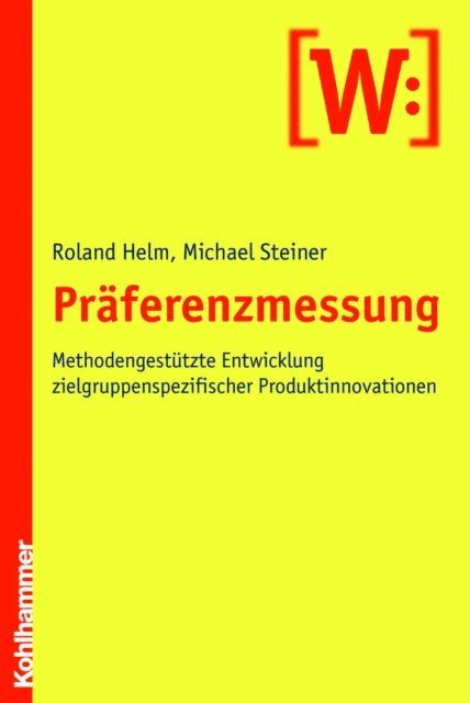 Roland Helm, Michael Steiner - Präferenzmessung, E-bok