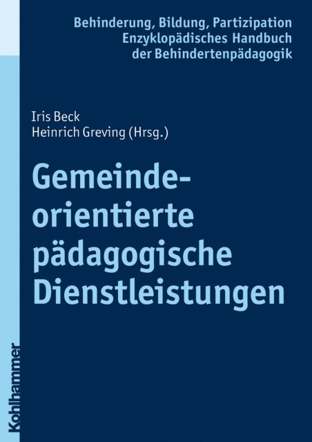 Heinrich Greving, Iris Beck - Gemeindeorientierte pädagogische Dienstleistungen, E-bok