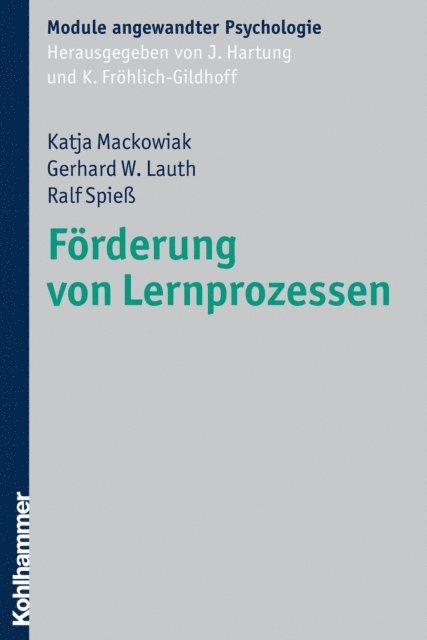 Ralf Spie, Gerhard W. Lauth, Katja Mackowiak - Förderung von Lernprozessen, E-bok