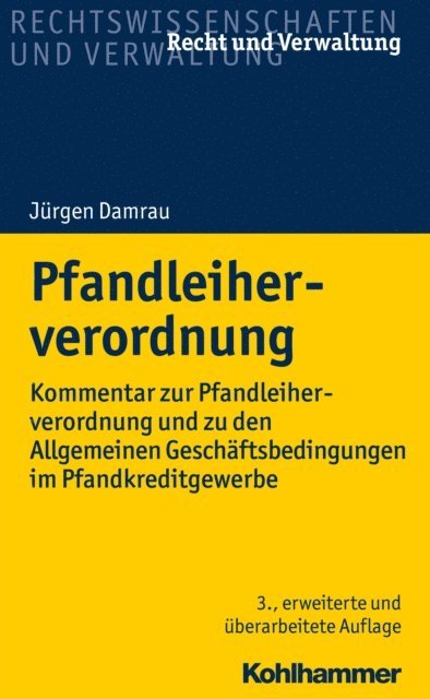Jurgen Damrau - Pfandleiherverordnung, E-bok