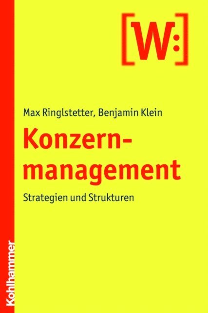 Benjamin Klein - Konzernmanagement, E-bok