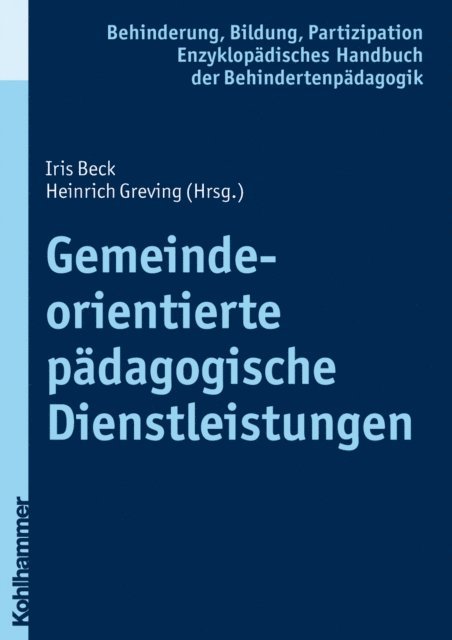 Heinrich Greving, Iris Beck - Gemeindeorientierte pädagogische Dienstleistungen, E-bok