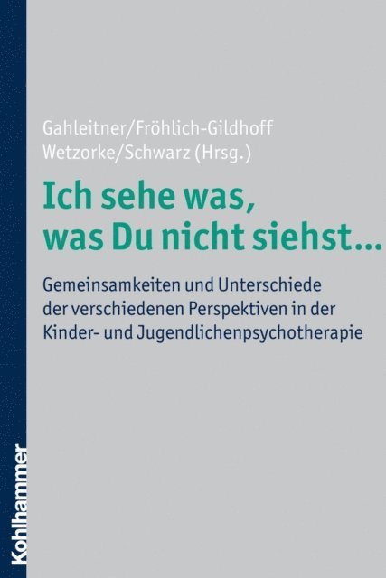 Marion Schwarz, Friederike Wetzorke, Silke Birgitta Gahleitner, Klaus Frohlich-Gildhoff - Ich sehe was, was Du nicht siehst ..., E-bok