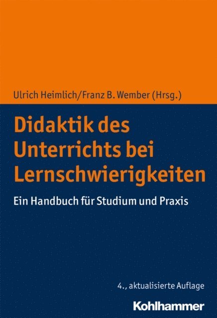 Ulrich Heimlich, Franz B. Wember - Didaktik des Unterrichts bei Lernschwierigkeiten, E-bok