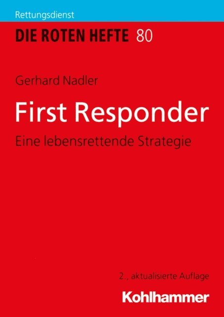 Gerhard Nadler - First Responder, E-bok