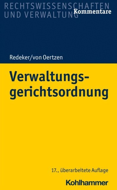 Martin Redeker, Peter Kothe, Helmuth von Nicolai - Verwaltungsgerichtsordnung, E-bok