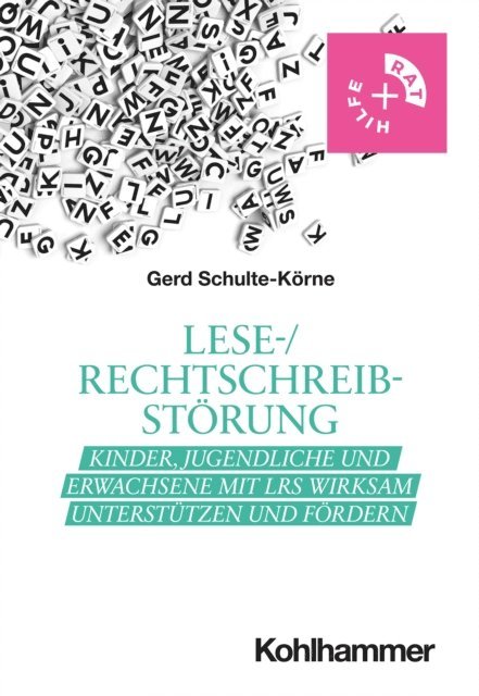 Gerd Schulte-Korne - Lese-/Rechtschreibstörung, E-bok