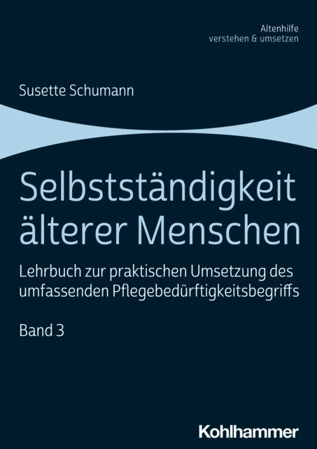 Susette Schumann - Selbstständigkeit älterer Menschen, E-bok