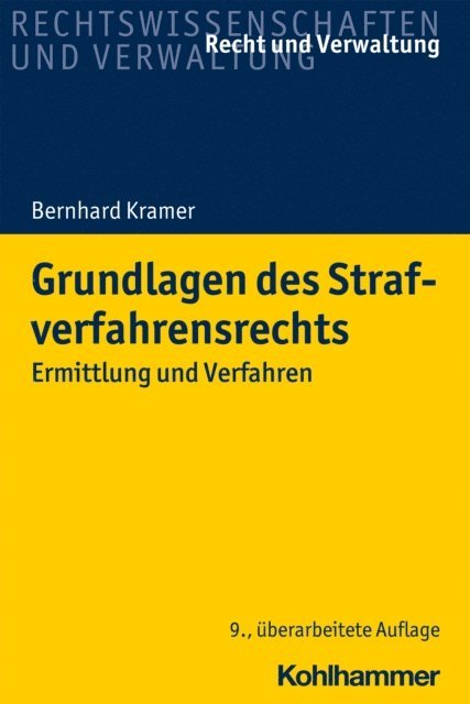 Bernhard Kramer - Grundlagen des Strafverfahrensrechts, E-bok