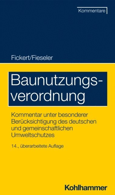 Christine Schimpfermann, Hans Ulrich Stuhler - Baunutzungsverordnung, E-bok