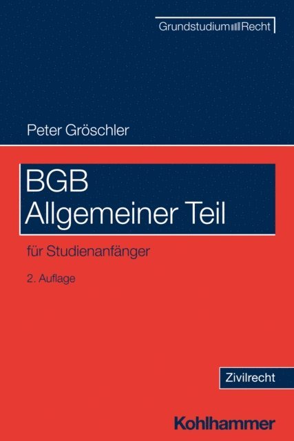 Peter Groschler - BGB Allgemeiner Teil, E-bok