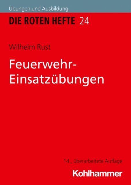 Wilhelm Rust - Feuerwehr-Einsatzubungen, E-bok