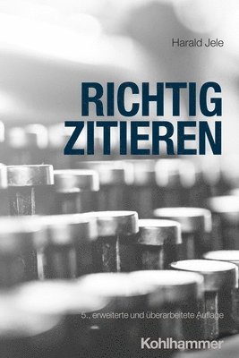 Harald Jele - Richtig Zitieren, Häftad