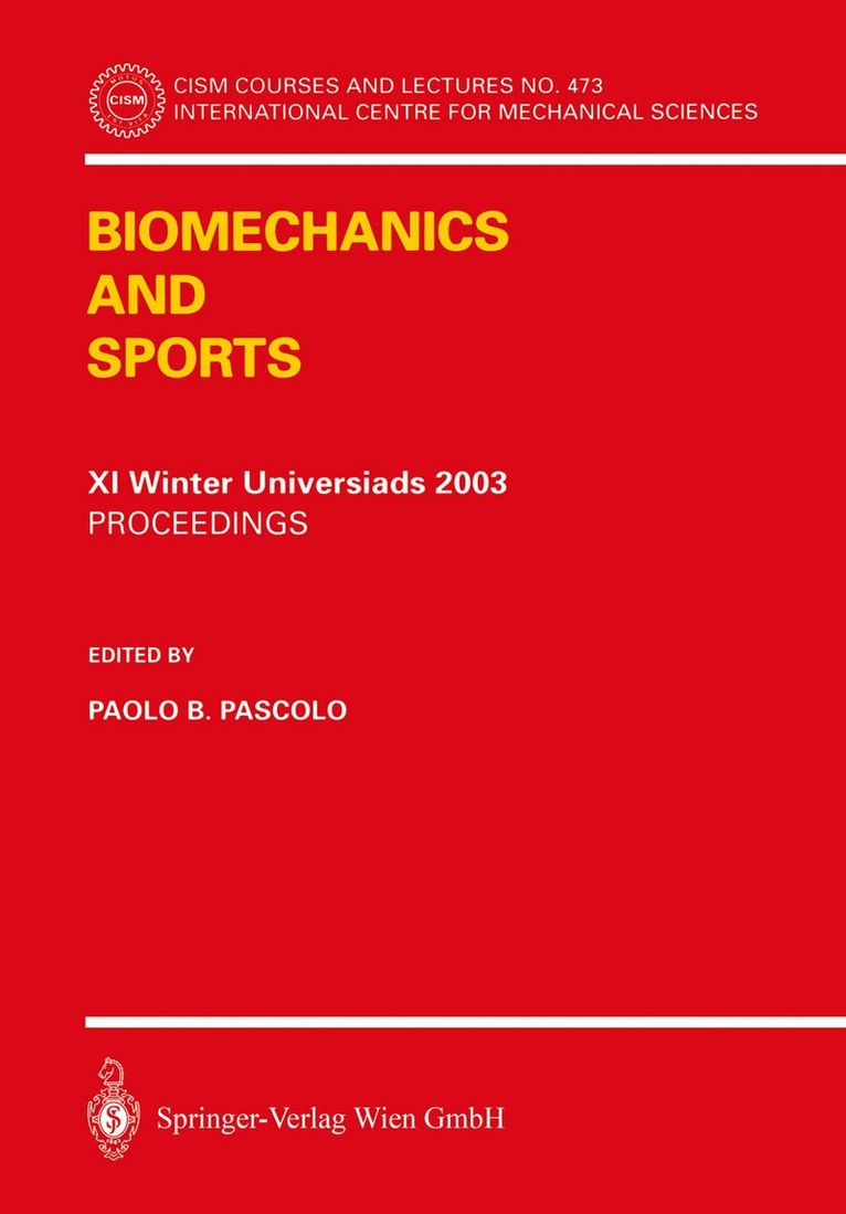 Paolo B. Pascolo - Biomechanics and Sports, Häftad