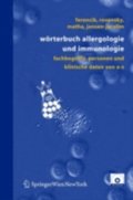 Worterbuch Allergologie und Immunologie