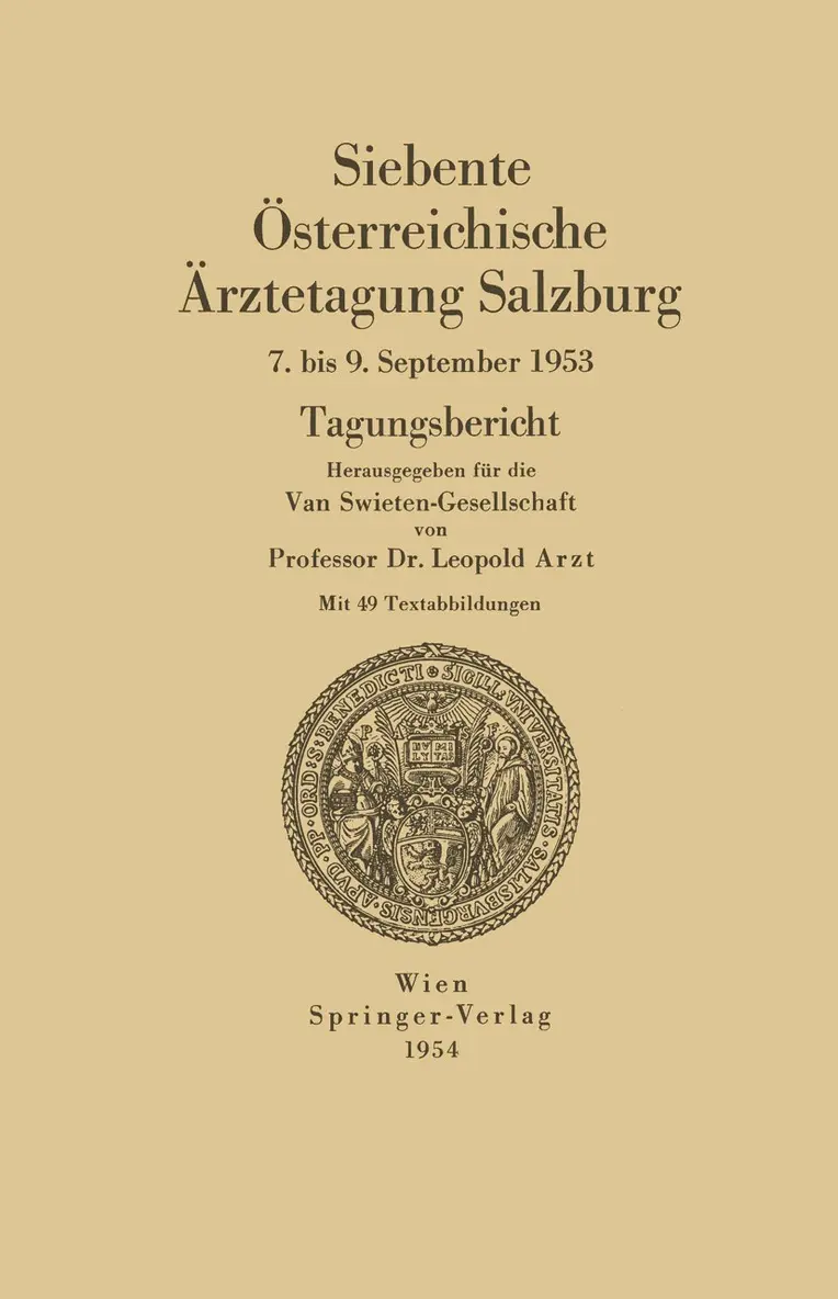 Leopold Arzt - Siebente Österreichische Ärztetagung Salzburg, Häftad. Tillgänglighet: Lägg i varukorg