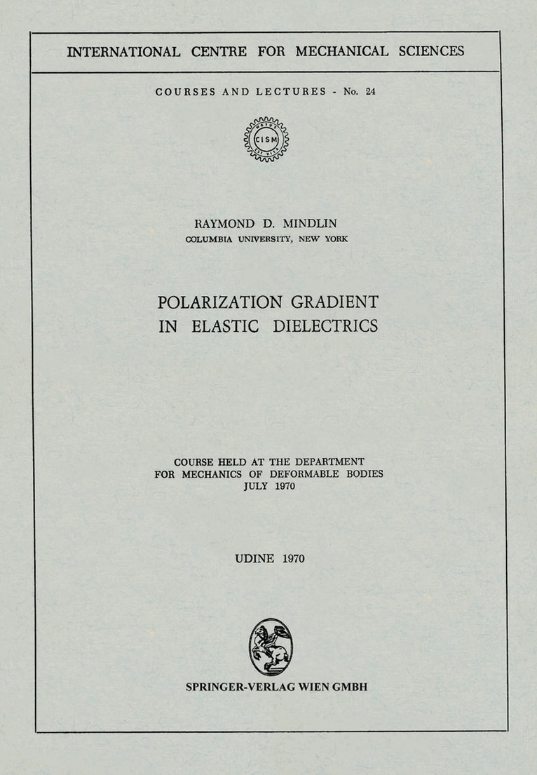 Polarization Gradient in Elastic Dielectrics