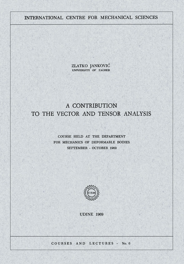 Contribution to the Vector and Tensor Analysis