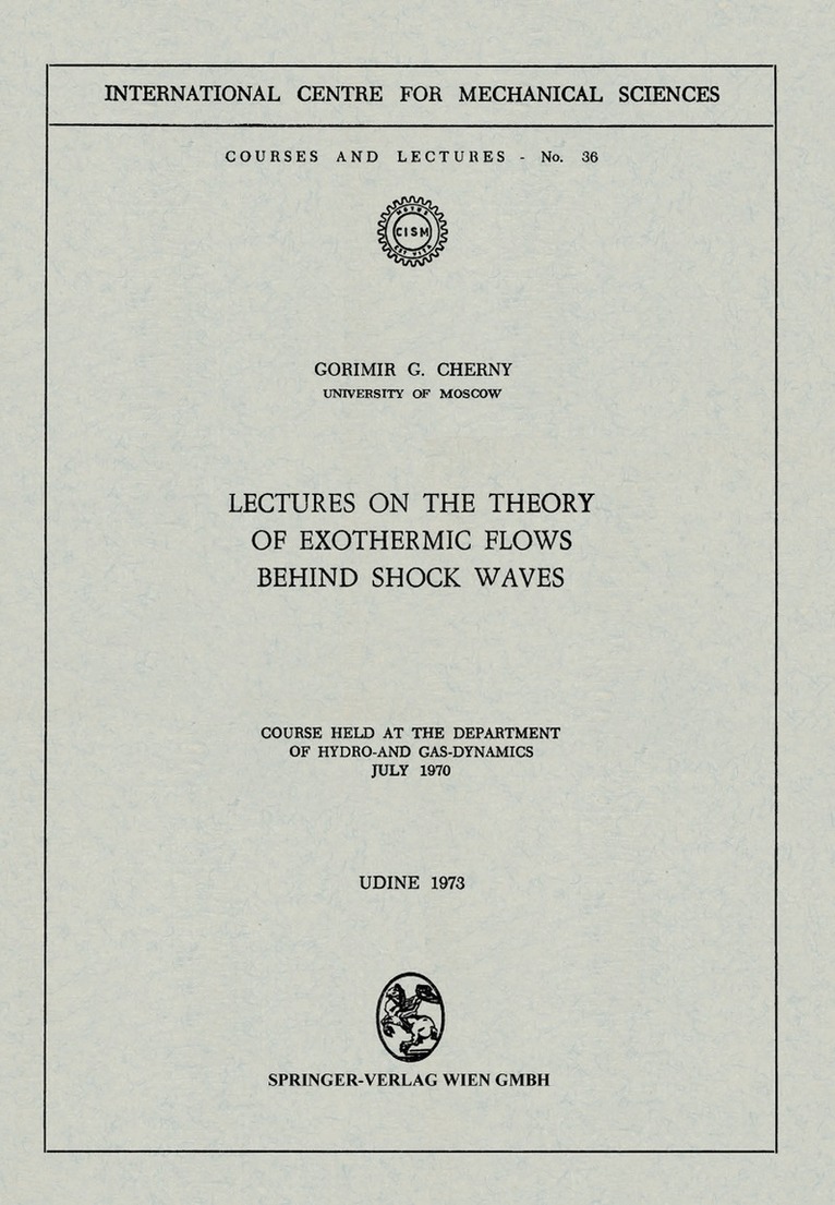Lectures on the Theory of Exothermic Flows behind Shock Waves