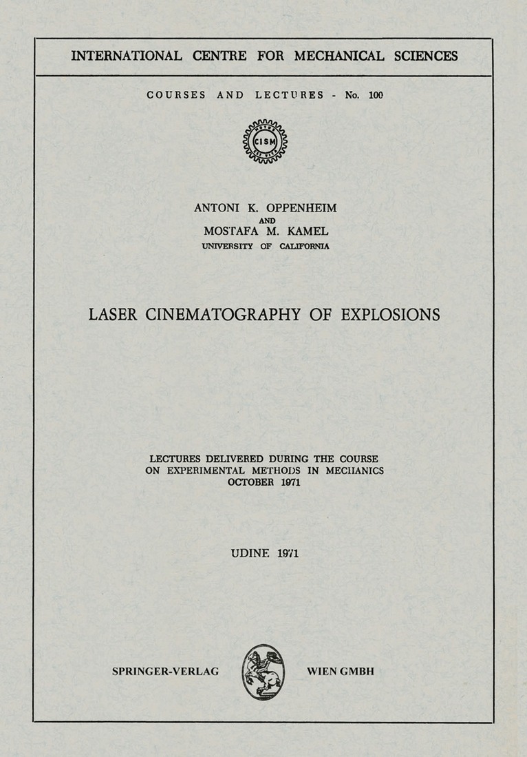 Laser Cinematography of Explosions