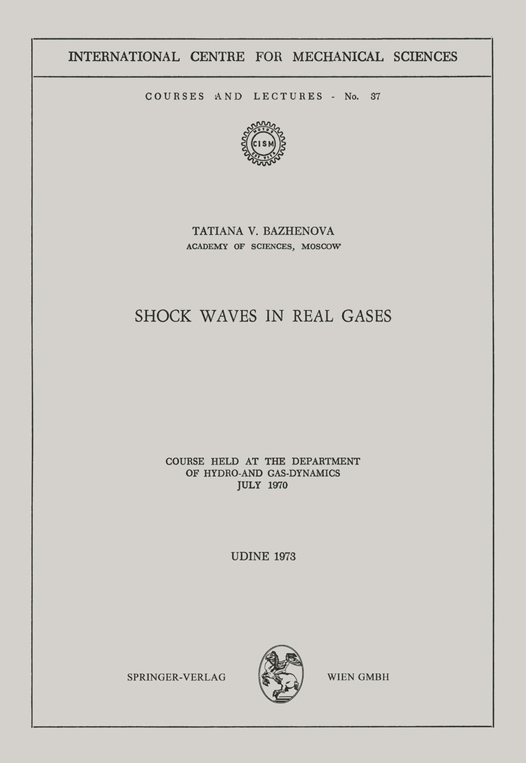 Shock Waves in Real Gases