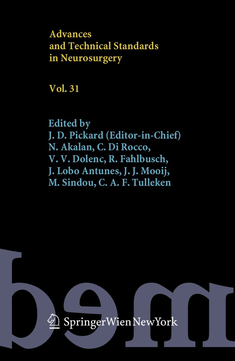 Advances and Technical Standards in Neurosurgery, Vol. 31, Häftad