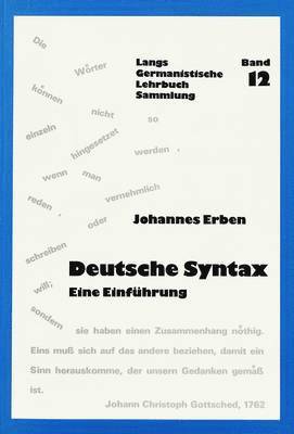 Johannes Erben, Hans-Gert Roloff - Deutsche Syntax, Häftad. Tillgänglighet: Tillfälligt slut