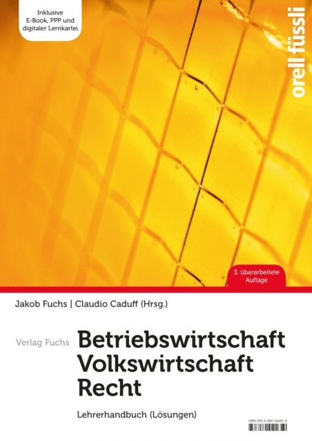 Jakob Fuchs, Claudio Caduff - Betriebswirtschaft / Volkswirtschaft / Recht, E-bok