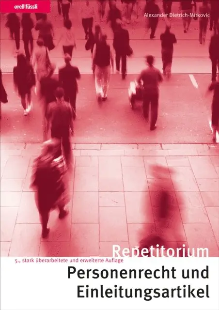 Alexander Dietrich-Mirkovic - Repetitorium Personenrecht und Einleitungsartikel, E-bok. Tillgänglighet: Lägg i varukorg